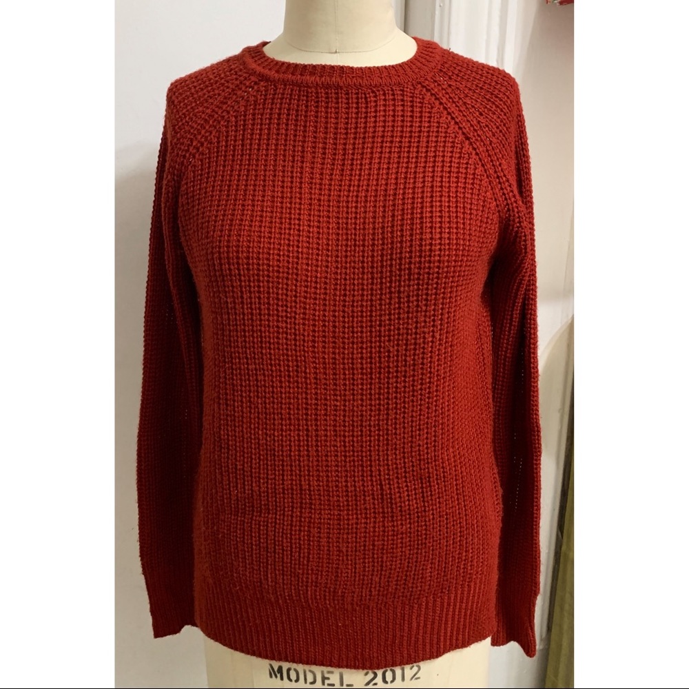 ZARA Crew Neck Button Back Sweater